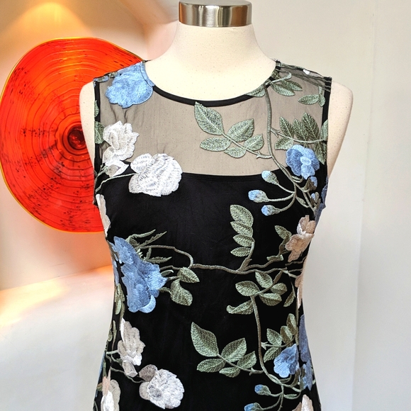 Calvin Klein Embroidered Dress - Picture 2 of 11